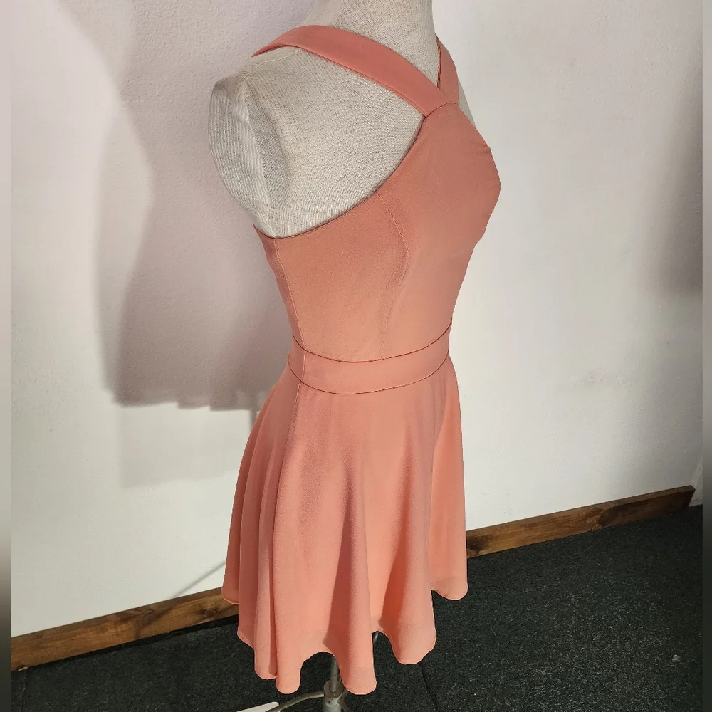 Charlotte Russe Dress Strapless Peach Size S - Picture 8 of 12